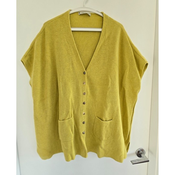Mansted Sweaters - Mansted Sweater Cardigan Knit Button Up Mustard Yellow Old Money Quiet Luxury